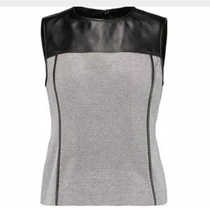 Theory Modern Seamed Shell Leather Detailing